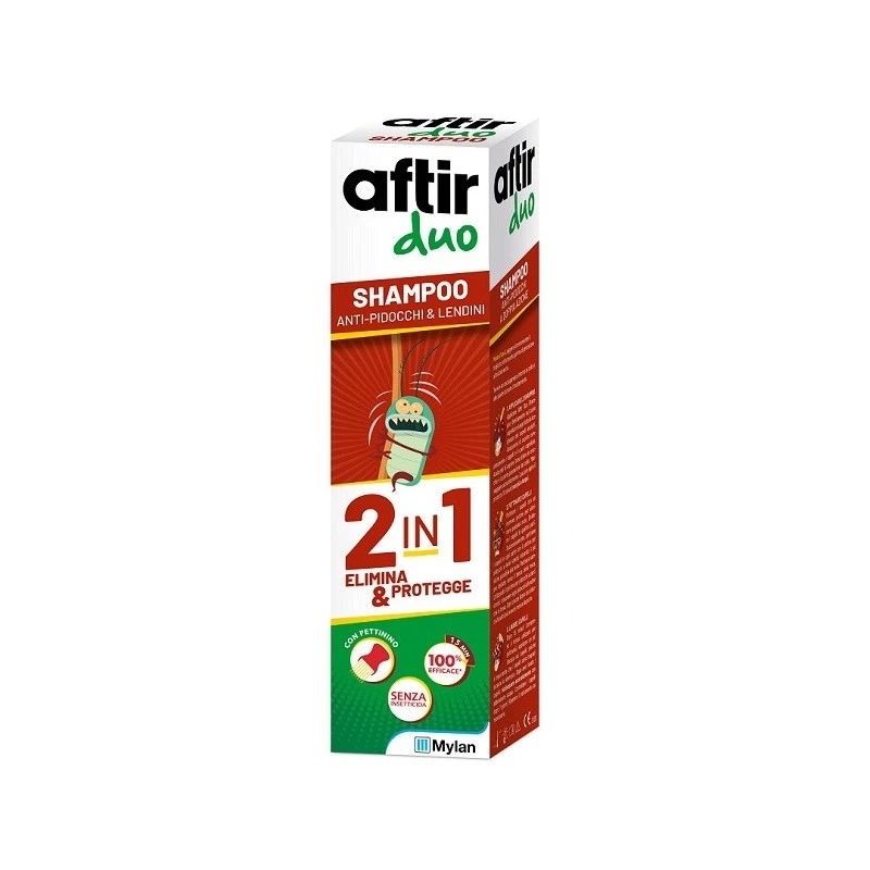 AFTIR DUO SHAMPOO 100ML * ELIMINA PIDOCCHI E PREVIENE
