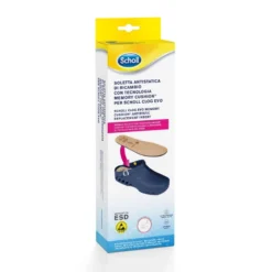 Scholl Clog Evo Taglia 43-44 Soletta Anatomica Antistatica Di Ricambio Con Tecnologia Memory Cushion