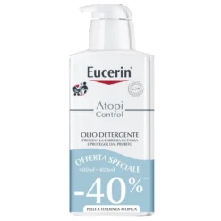 BEIERSDORF SpA EUCERIN BIPACCO ATOPIC OLIO DETERGENTE 400 ML + 400 ML